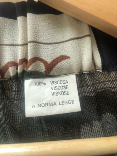 vintage Navy Blue Pleated italian Sailboat Ocean Sail Anchor summer maxi skirt - Fresh Stock Dated February 2026