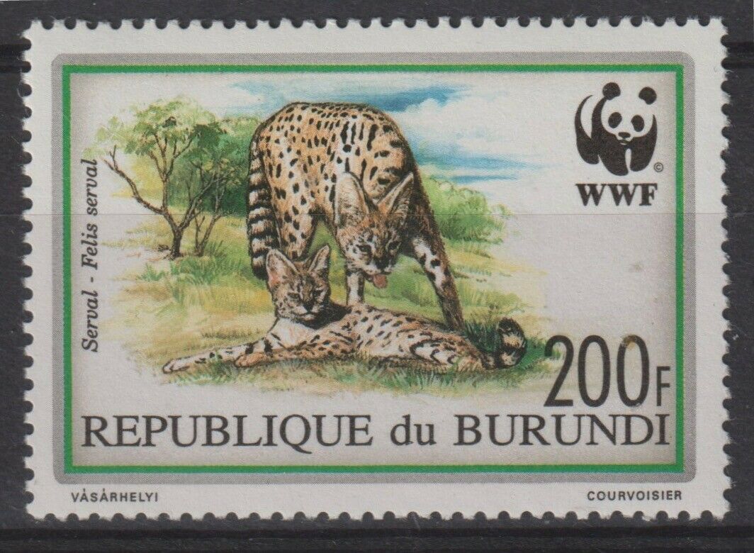 Burundi 1992 #681-84 WWF Felis Serval (Set of 4) - MNH - Fresh Stock Dated December 2025