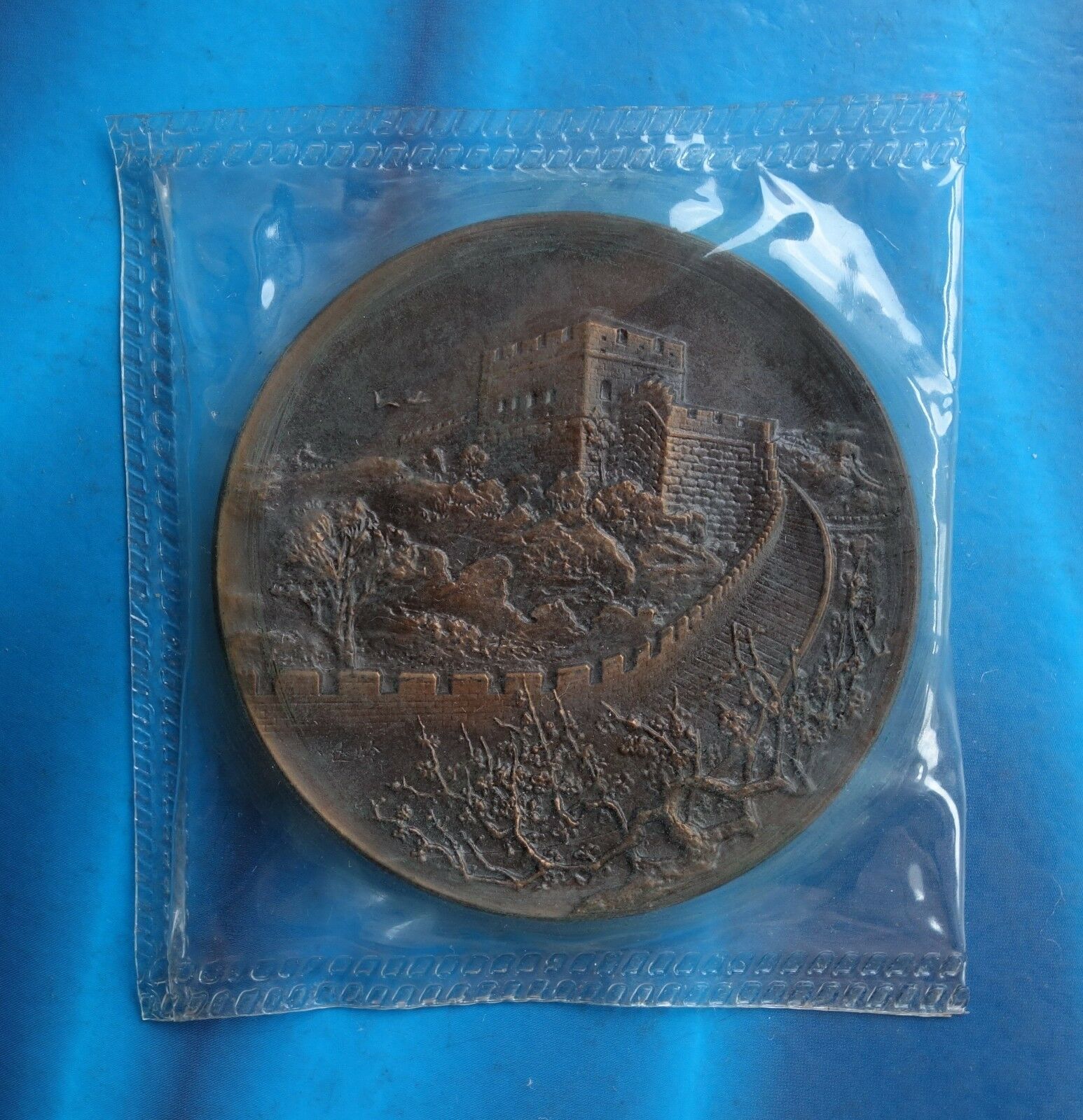Shanghai Mint:1985&1987 China medal the Great Wall copper,plum tree rare - Fresh Stock Dated February 2026