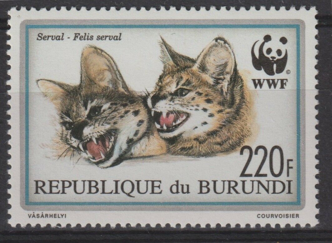 Burundi 1992 #681-84 WWF Felis Serval (Set of 4) - MNH - Fresh Stock Dated December 2025