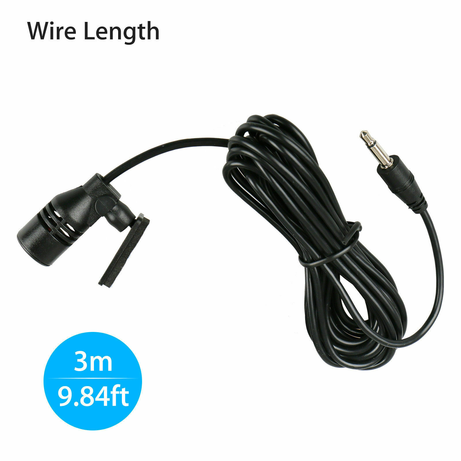 3.5mm Microphone For Car Stereo Radio GPS DVD Bluetooth Enabled External Mic - Fresh Stock Dated February 2026
