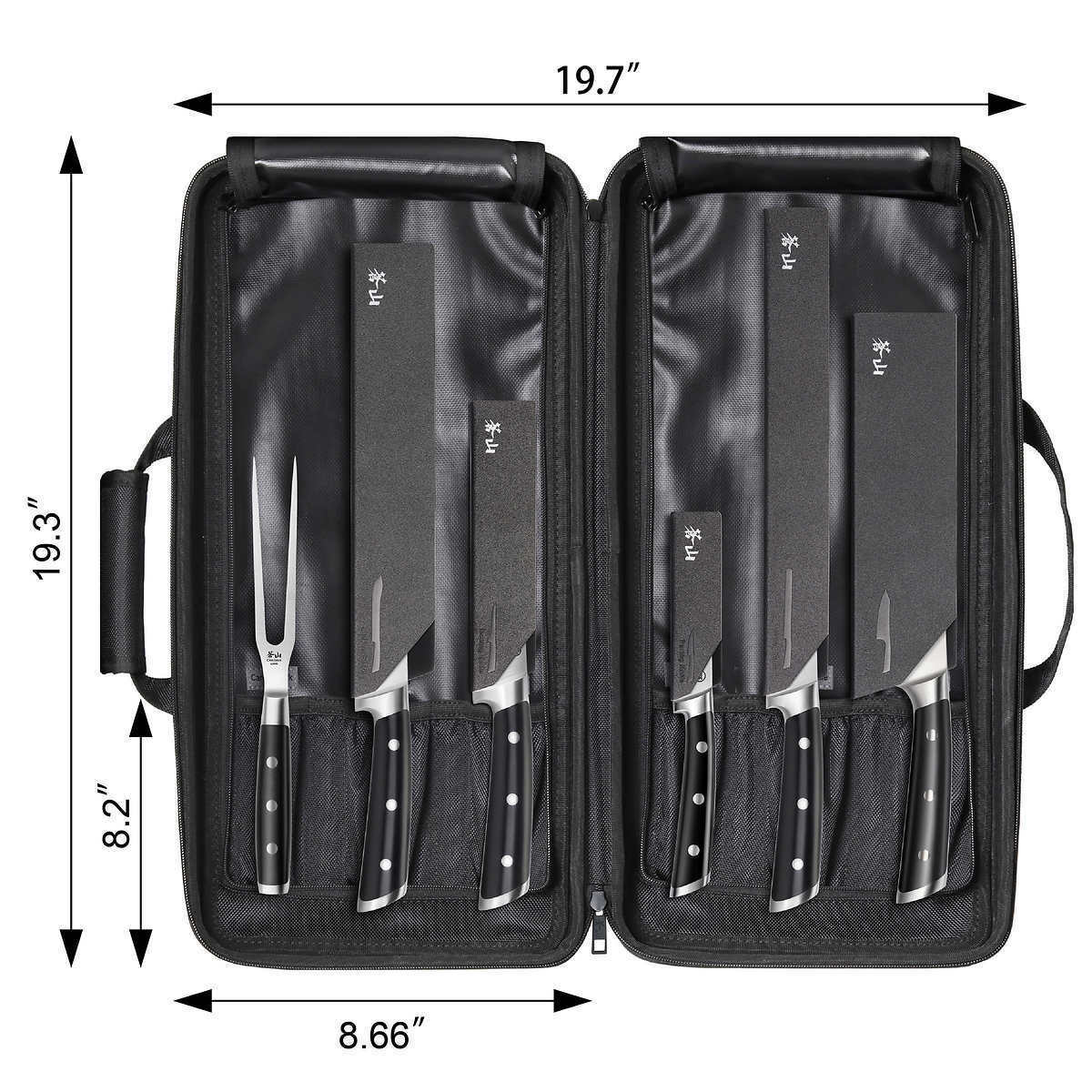 Cangshan S Series German Steel Forged 7 Piece BBQ Knife Set Kitchen Knives Black - Fresh Stock Dated December 2025