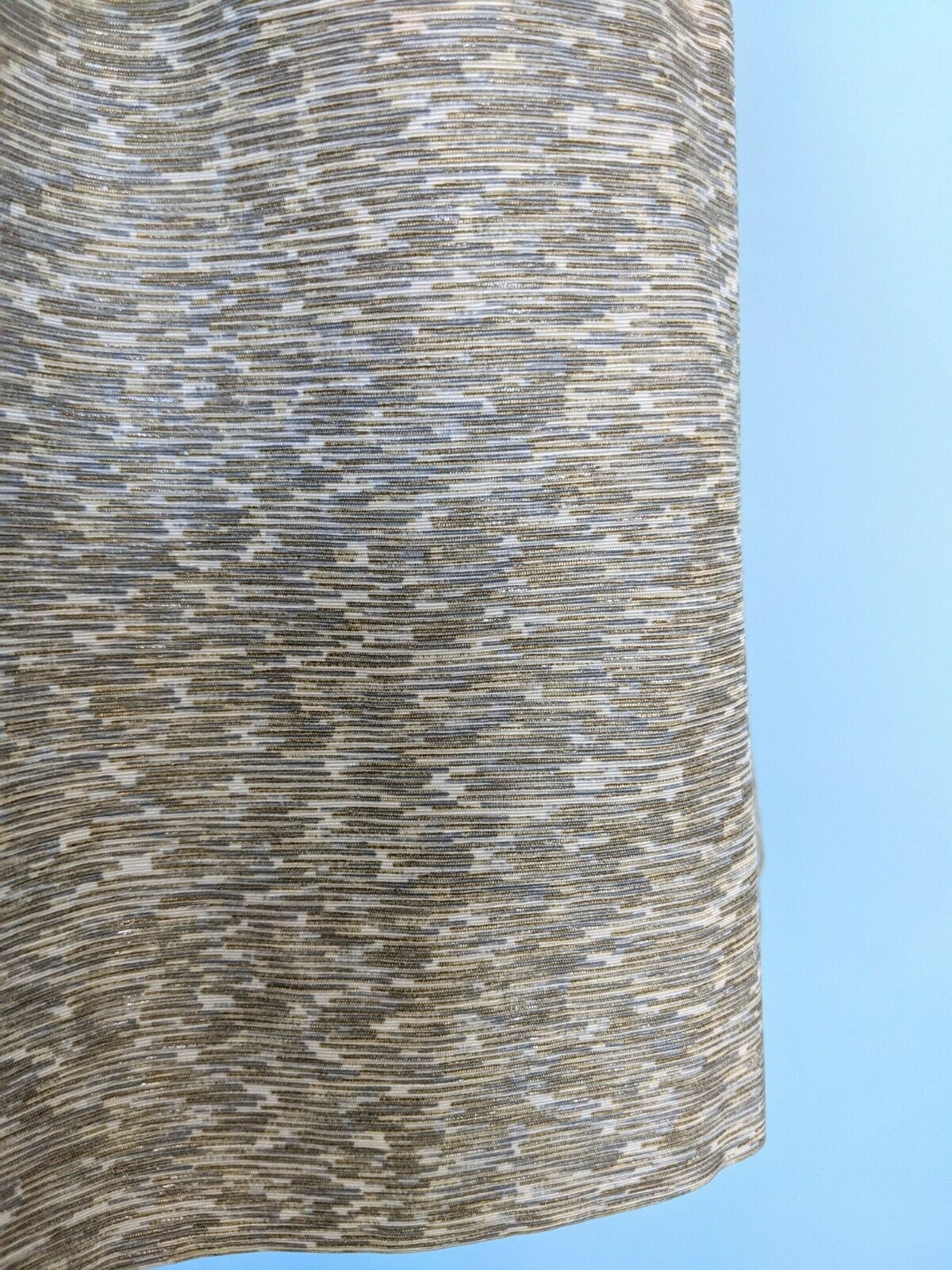 Vintage 1950s Classic Swing Skirt, 50s Metallic Gold and Gray Flowy Skirt - Fresh Stock Dated February 2026