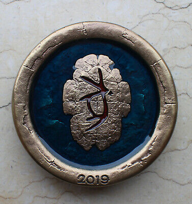 2019 China 60mm Brass with Enamel Medals - Lunar Year of Pig - Fresh Stock Dated February 2026