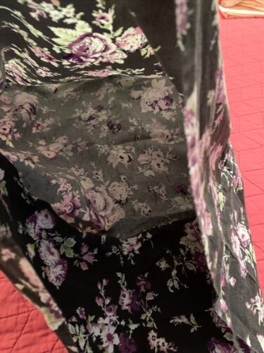 Pottery Barn PB Teen Black Purple Floral Set Standard Pillow Cases - Fresh Stock Dated December 2025