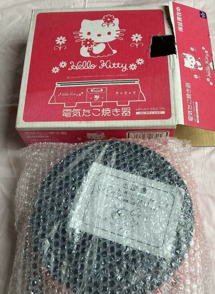 Sanrio Hallo Kitty TAKOYAKI Maker Grill Fluorine processing 18Hole JAPAN Express - Fresh Stock Dated February 2026