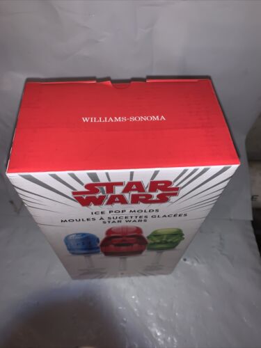 William-Sonoma Star Wars Ice Pop  Molds, New Sealed - Fresh Stock Dated December 2025