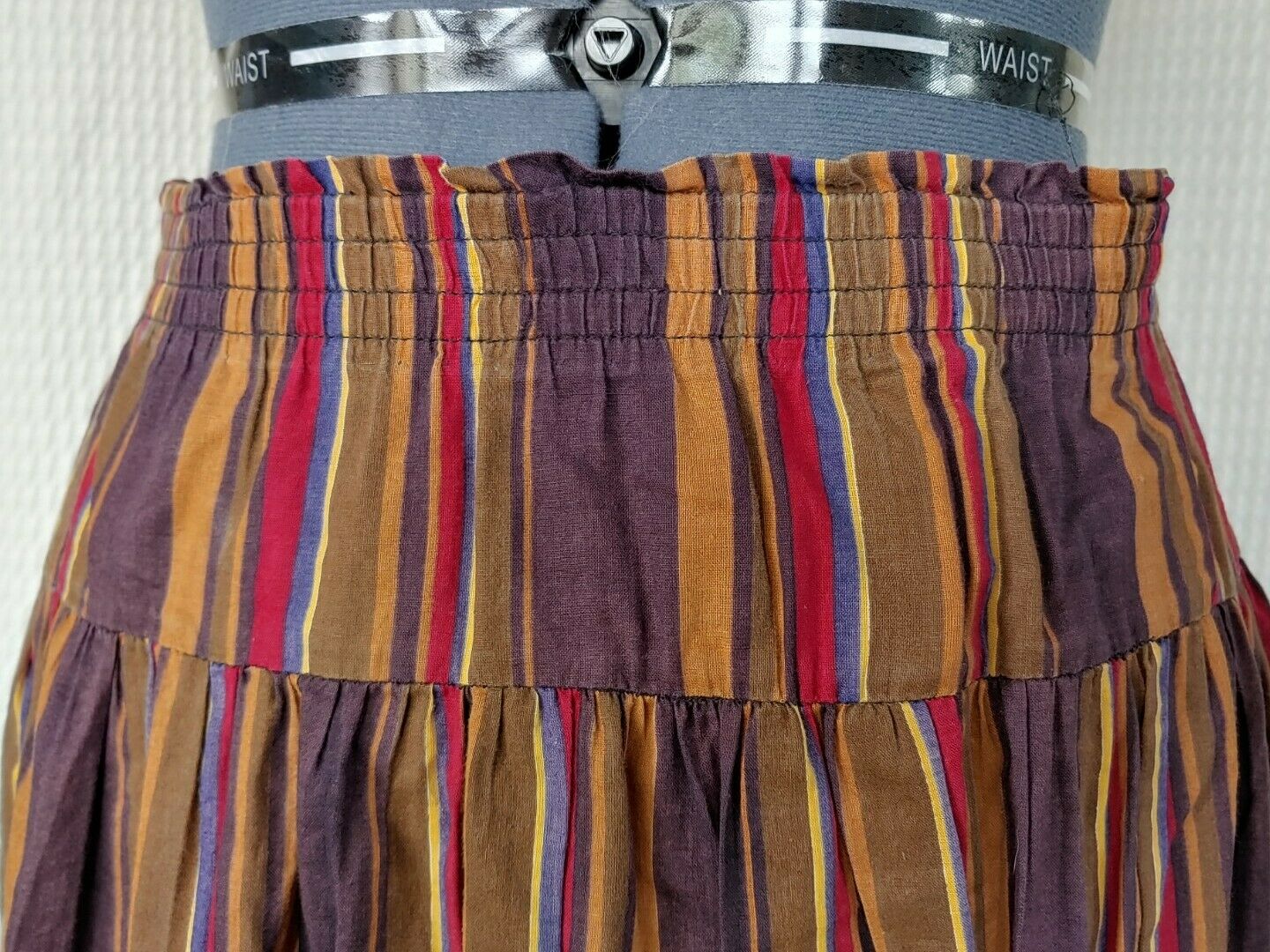 Vintage Brown/Tan/Maroon Striped Skirt by Liz Claiborne - Fresh Stock Dated February 2026