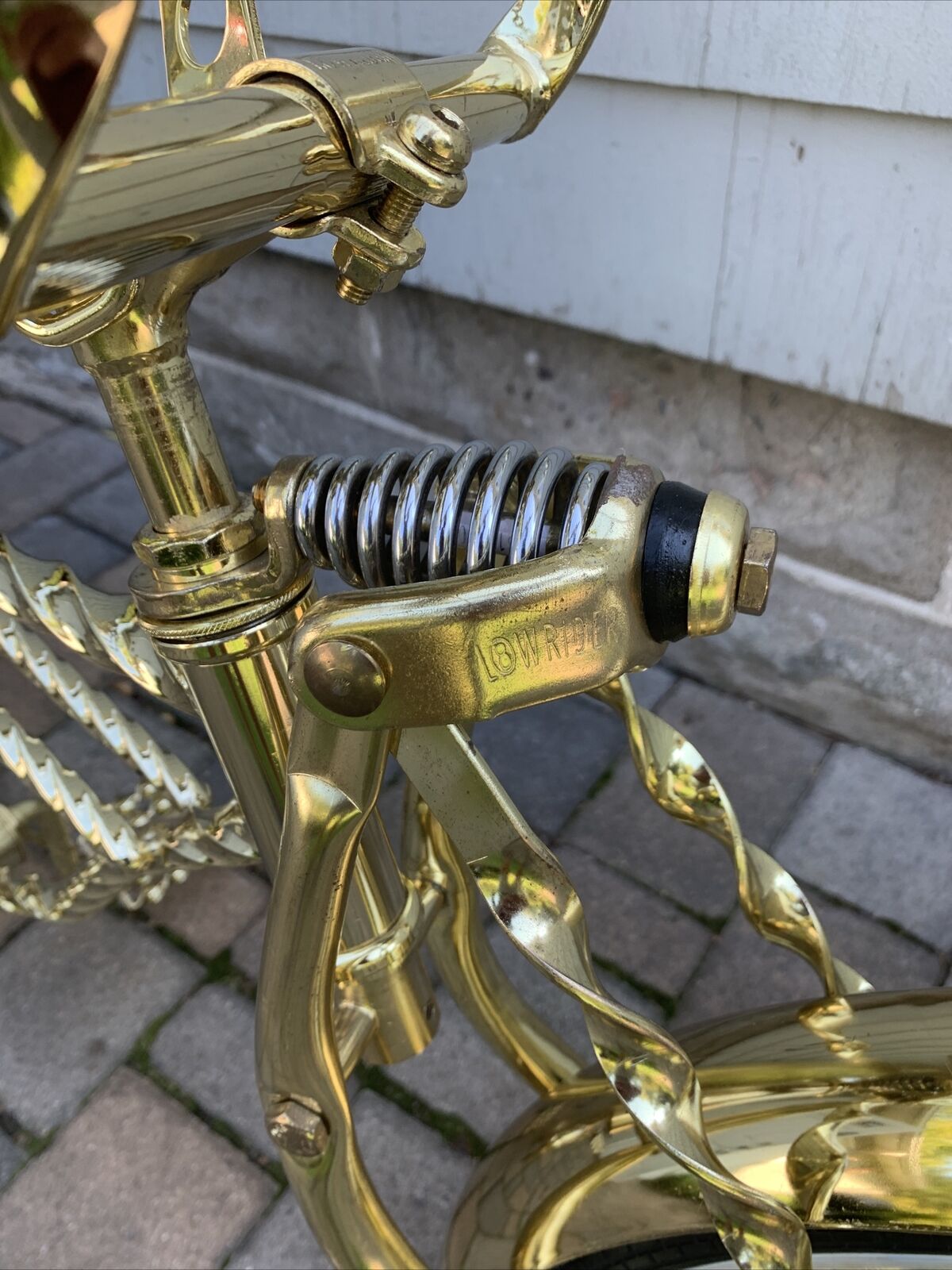 Lowrider gold twisted frame used nice shape - Fresh Stock Dated February 2026