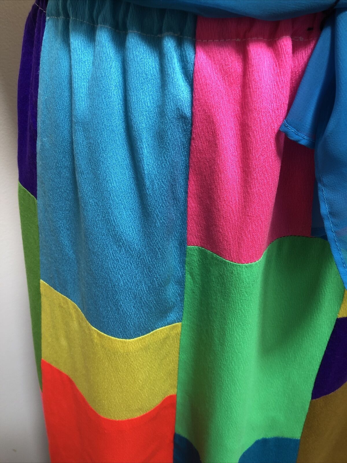 Vintage Alice California 1960’s Color Block Maxi Skirt 28 - Fresh Stock Dated March 2026