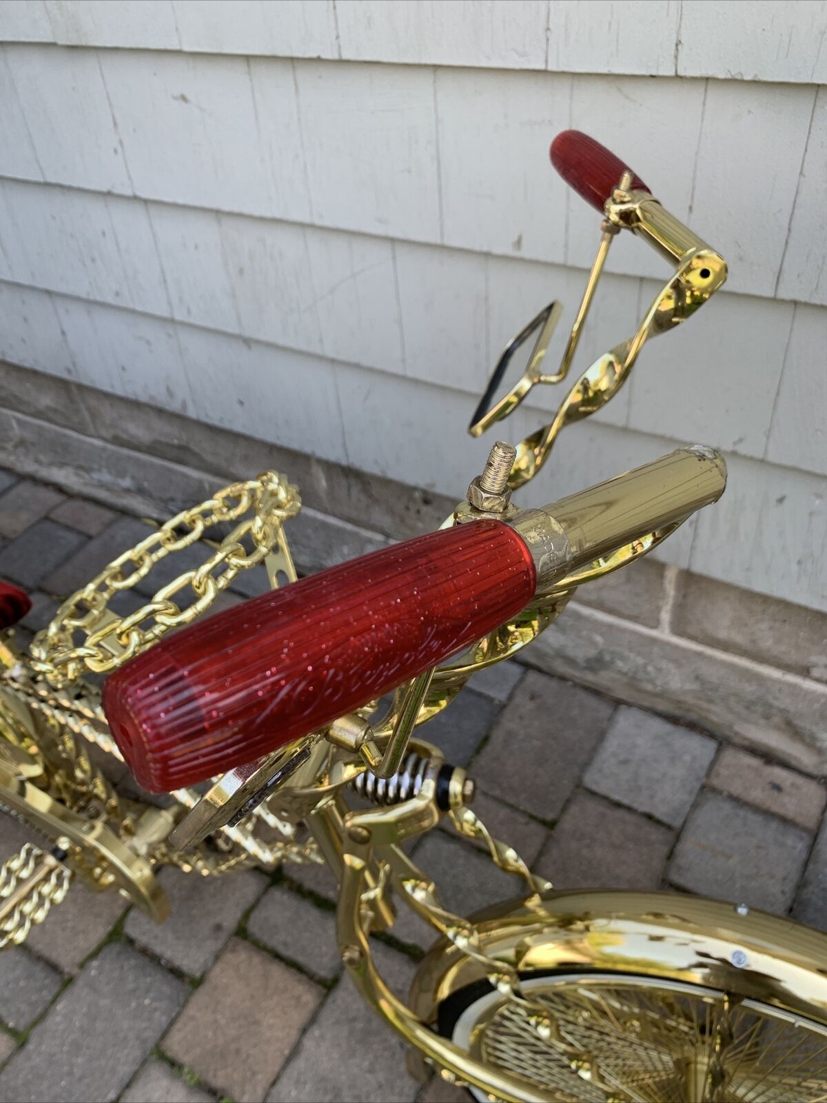 Lowrider gold twisted frame used nice shape - Fresh Stock Dated February 2026