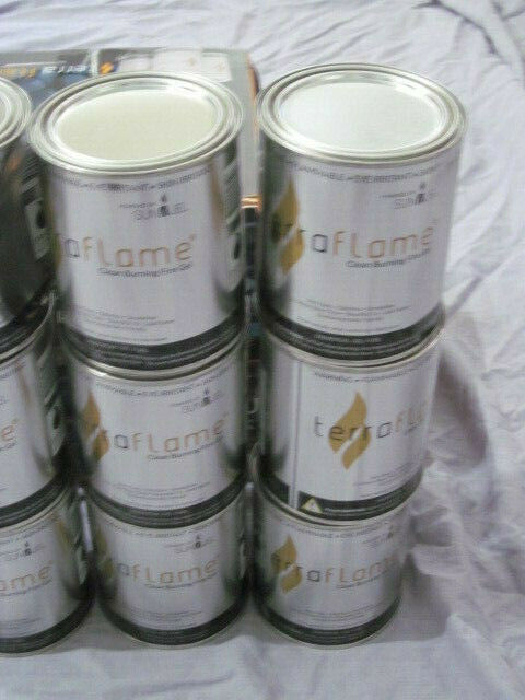 Terra Flame Clean Burning Odorless Gel Fuel 13 oz - 12-Pack - Fresh Stock Dated December 2025