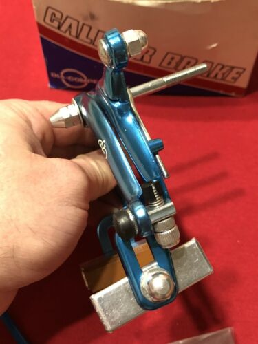 NOS BLUE FRONT DIA COMPE 880 BRAKE WITH DATED CABLE TECH 4 LEVER OLD SCHOOL BMX - Fresh Stock Dated December 2025