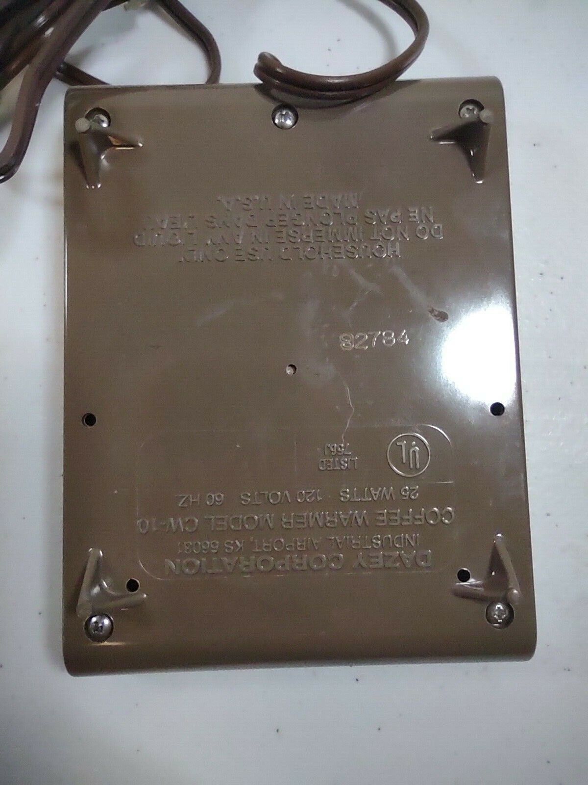 Dazey Coffee Soup Beverage Warmer Plug In CW-10 Vintage - Fresh Stock Dated February 2026