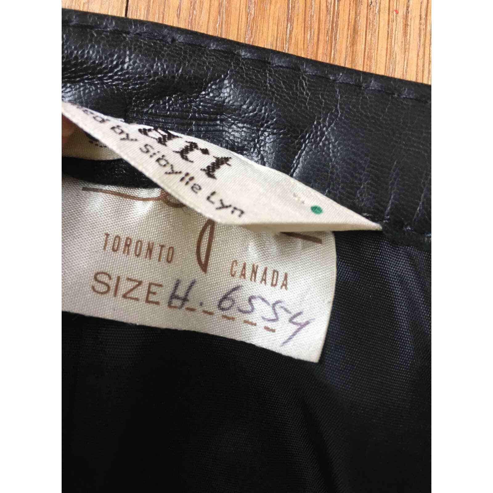 Vintage Bart by Sibylle Lyn Leather Skirt Size 6/8 - Fresh Stock Dated March 2026