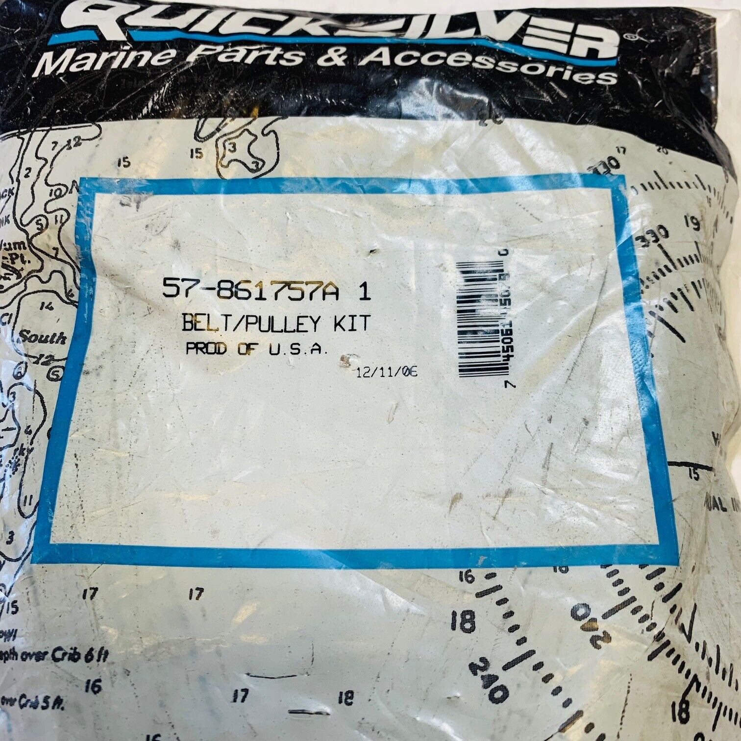 Quicksilver Mercruiser Serpentine Belt and Pulley Kit 57-861757A1 - Fresh Stock Dated February 2026