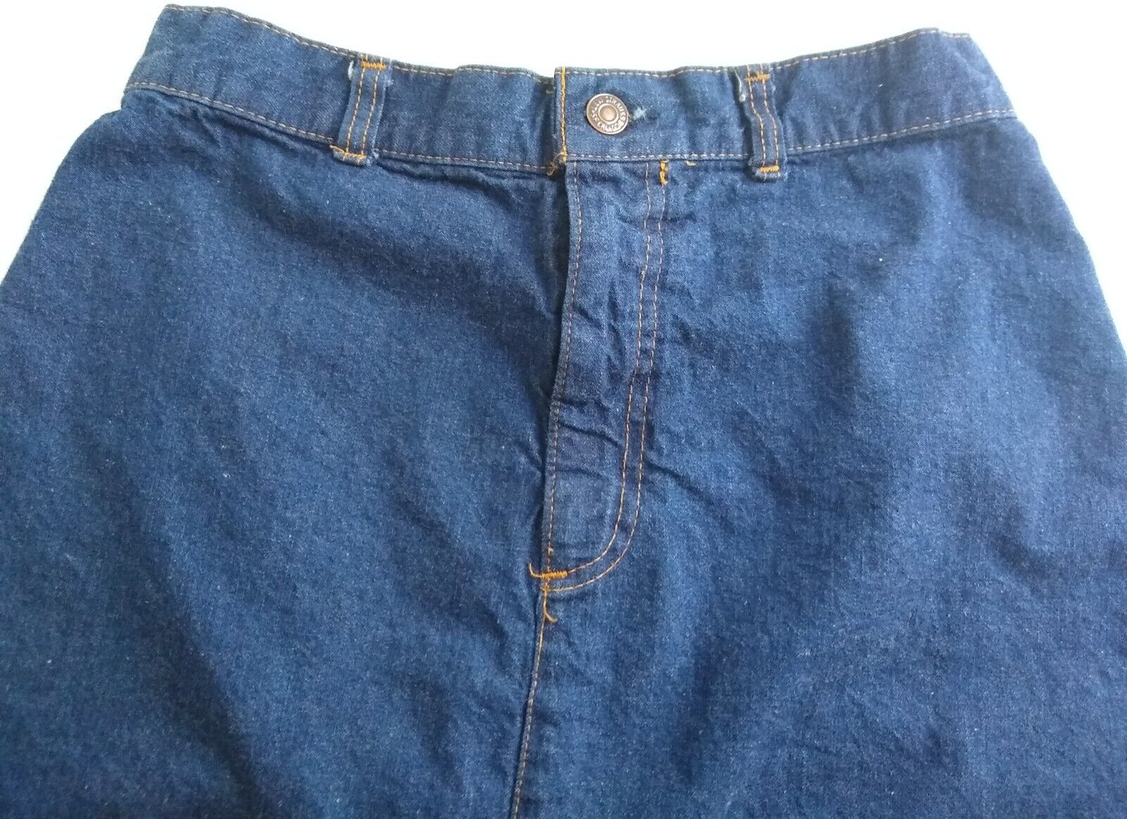 Levis 70s Plowboy High Waiste A-line Denim Skirt Size 26X29 Dark Wash Vintage - Fresh Stock Dated March 2026