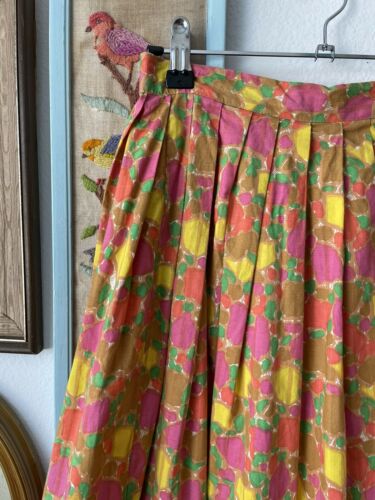 vintage colorful 80s skirt artsy MOD SKIRT size 10 Women’s Small - Fresh Stock Dated February 2026