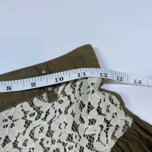 Switch USA Vintage 80's Olive Green Midi Lace Skirt Size 3/4 - Fresh Stock Dated February 2026