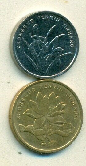 2 COINS from the PEOPLE's REPUBLIC of CHINA - 1 & 5 JIAO (BOTH DATING 2014) - Fresh Stock Dated February 2026