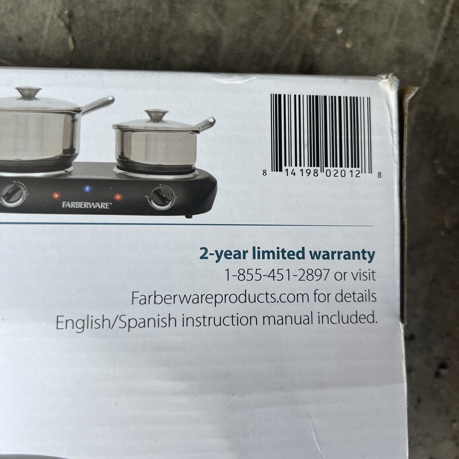 Farberware Double Burner 1800 Watt Electric Cook Top Brand New Never Used - Fresh Stock Dated February 2026