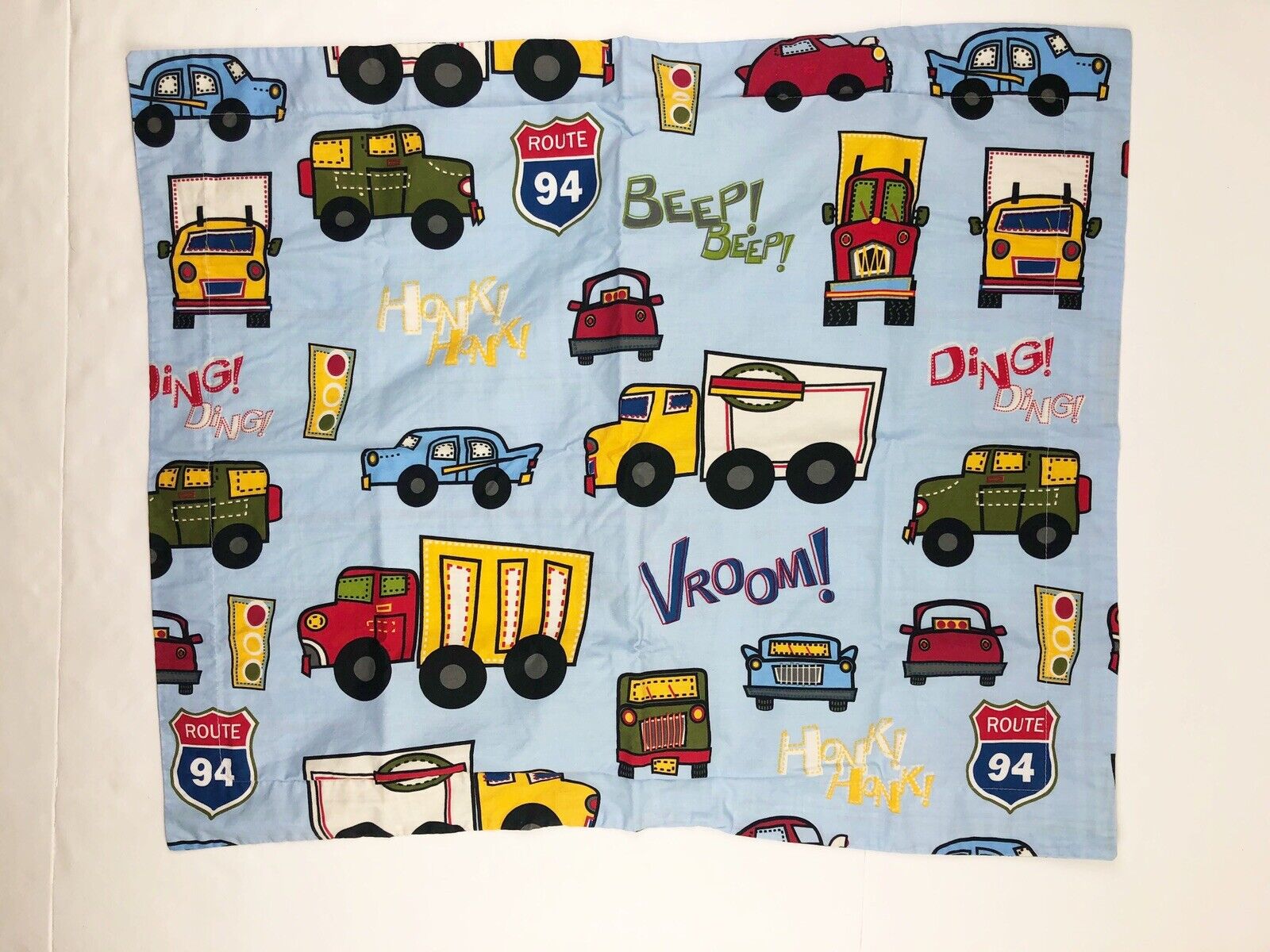 Circo Target Transportation Cars Trucks Beep Honk Pillow Sham Pillow Case Plaid - Fresh Stock Dated February 2026