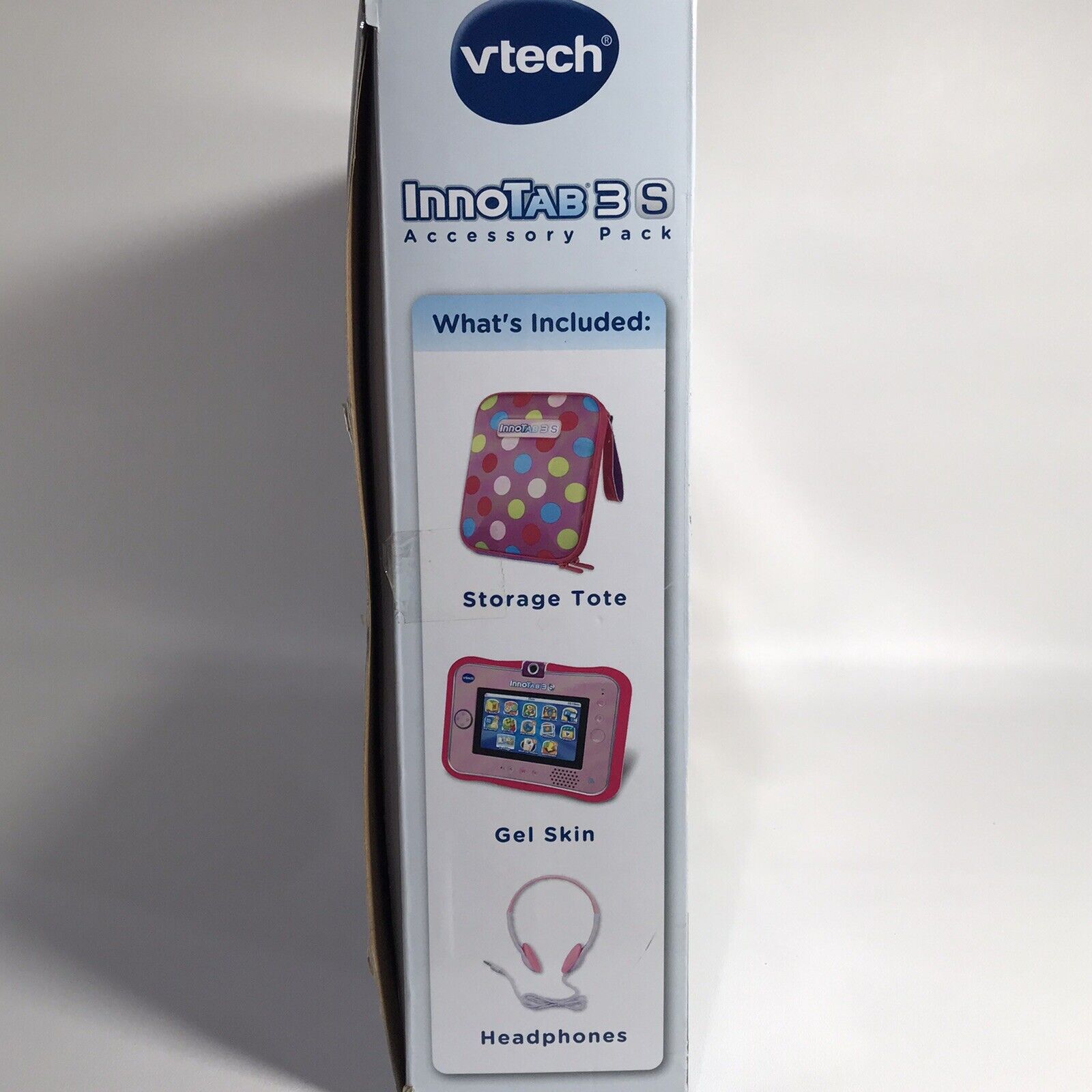Vtech Innotab 3s Accessory Pack Pink Polka Dot Gel Skin Headphones Storage Tote - Fresh Stock Dated February 2026