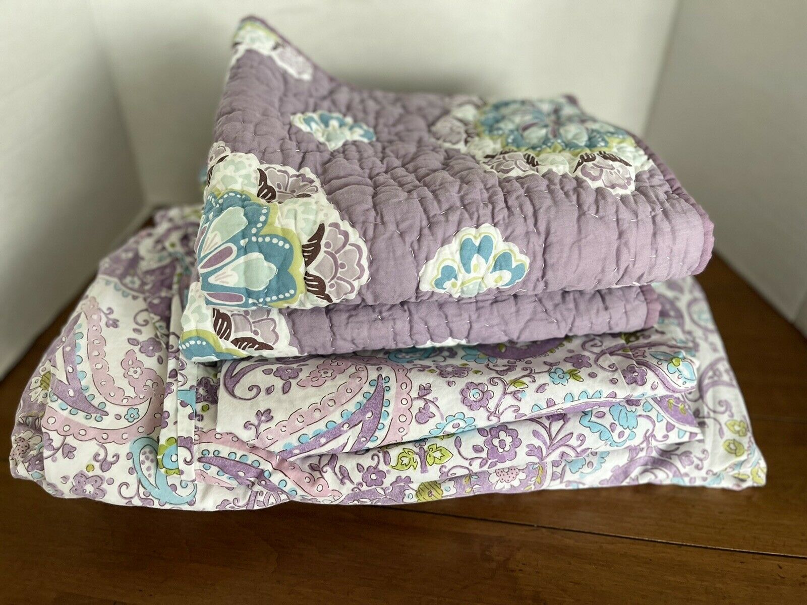 Pottery Barn Kids Brooklyn Purple PaIsley Duvet Full/Q w/ 2 Quilted￼ & 2 Shams - Fresh Stock Dated December 2025