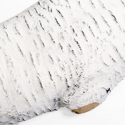 6 Piece Decorative Realistic Flame Large Ceramic Wood Birch Firepit Log Set - Fresh Stock Dated December 2025