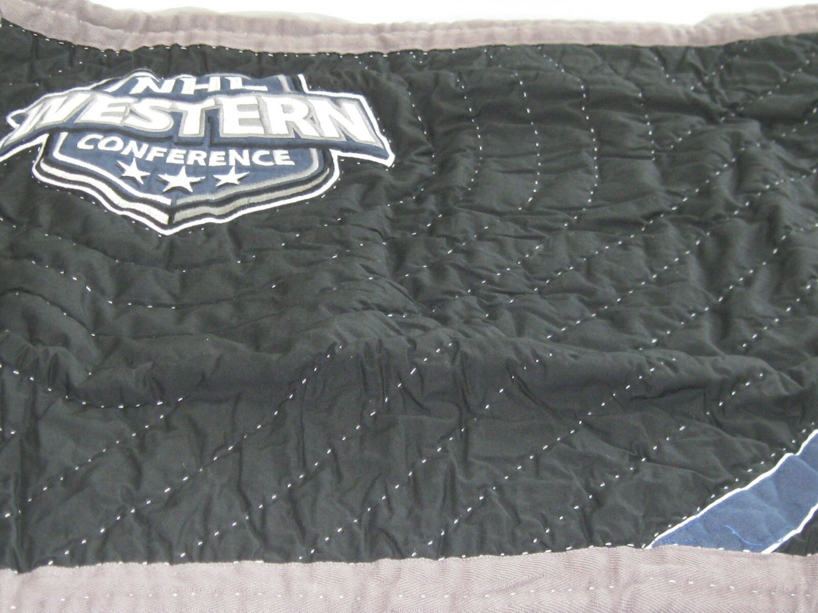 Pottery Barn NHL Hockey Quilted Sham Black Standard Pillow Western Conference - Fresh Stock Dated December 2025