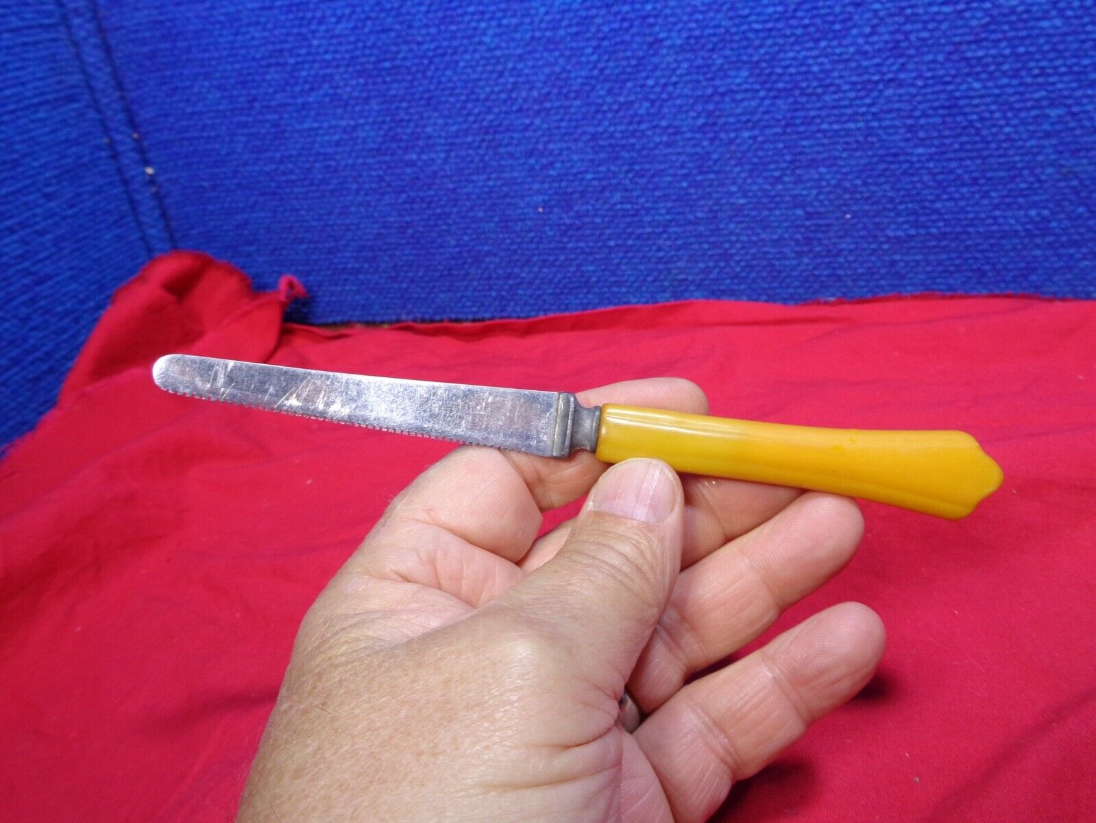 Vintage Mid Century Modern Citrus Grapefruit Serrated Bent Blade Knife - Fresh Stock Dated December 2025