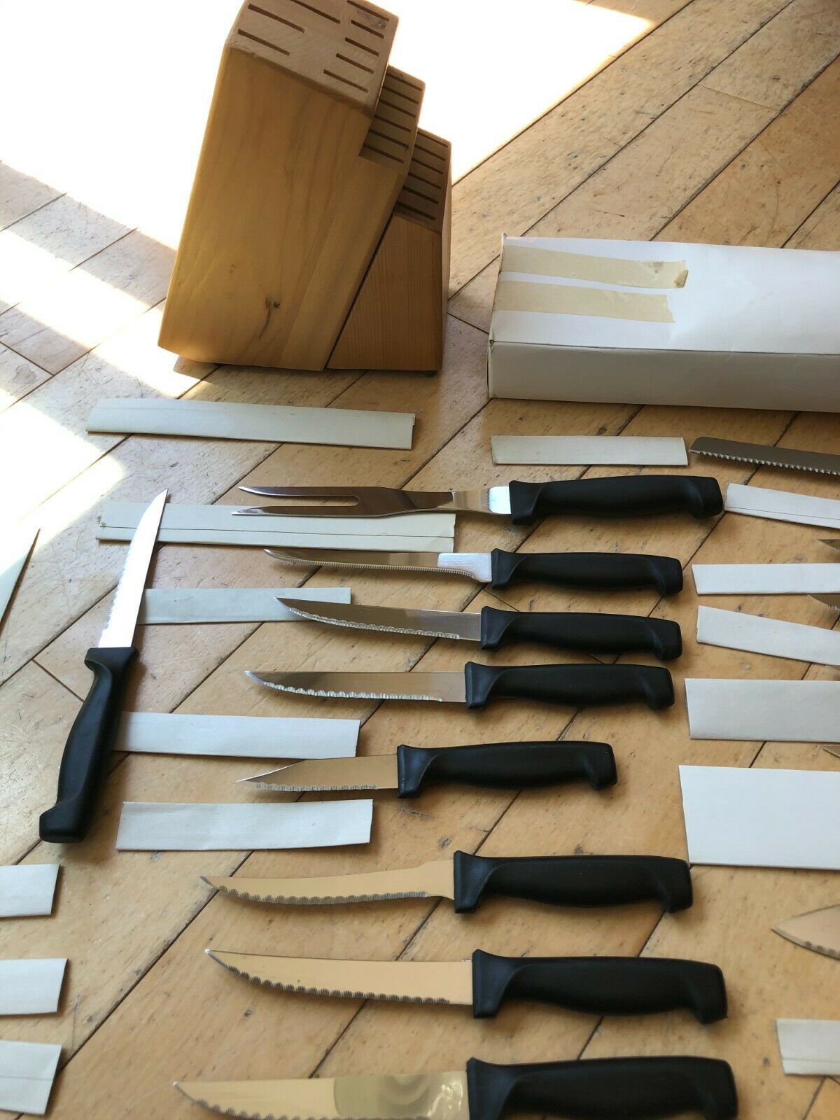 Suprelle Fine Cutlery Stainless Steel 19 Knives Set Never Need Sharpening - Fresh Stock Dated December 2025