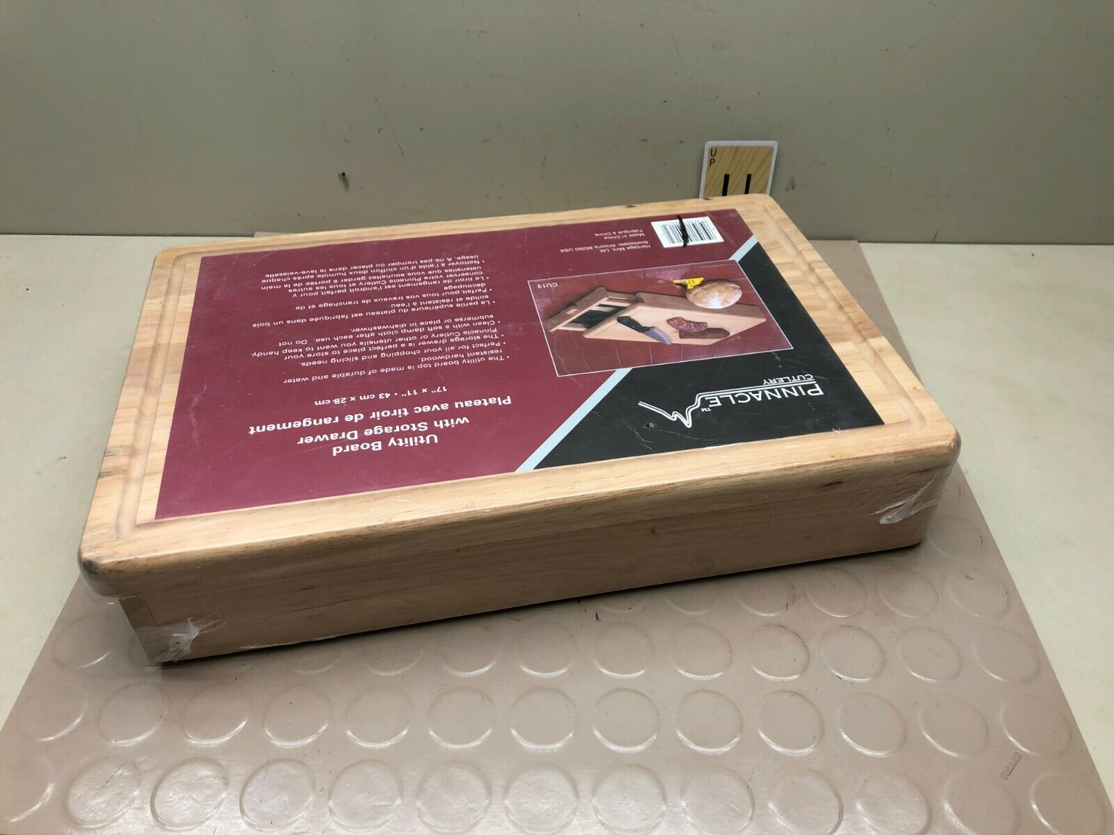 Pinnacle Cutlery Utility Cutting Board & Storage Box - NOS (No Knives) - Fresh Stock Dated January 2026