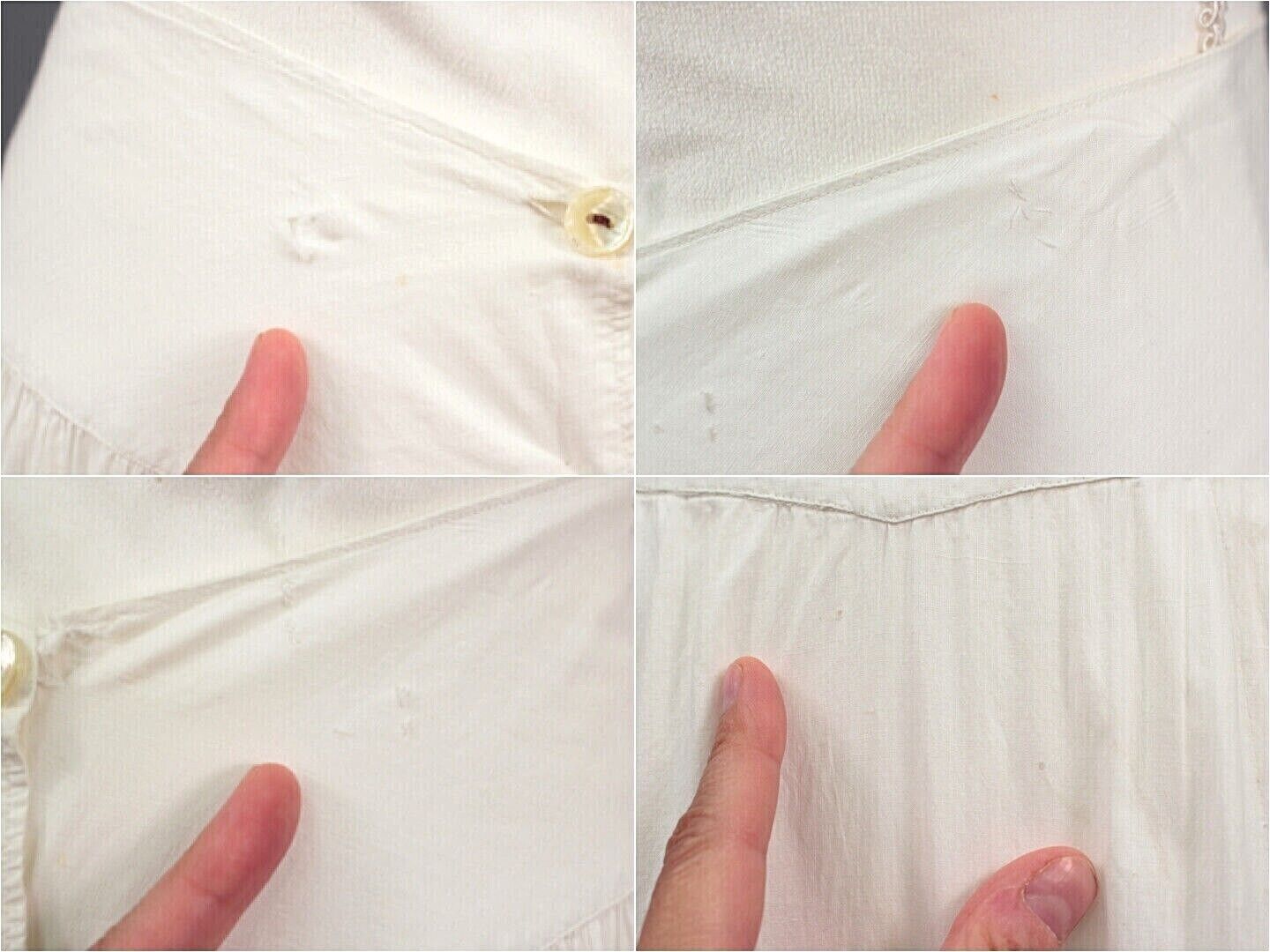 VTG Women's Antique Edwardian Early 1900s White Cotton Eyelet Skirt Sz XS/S - Fresh Stock Dated March 2026