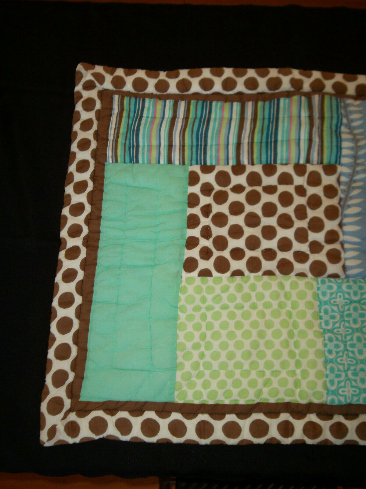 Pottery Barn Teen Lulu Surf Std Sham Beach Ocean Brow Blue Green Polkadot Floral - Fresh Stock Dated February 2026