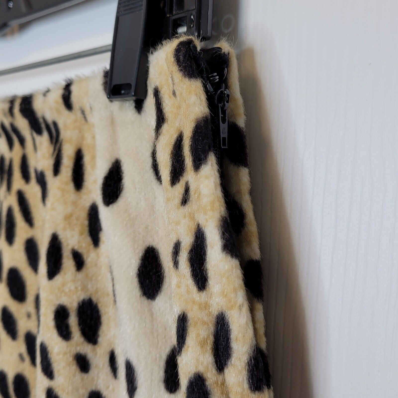 Vtg Bergdorf Goodman Faux Fur Long Maxi Skirt M Cheetah Print - Fresh Stock Dated March 2026