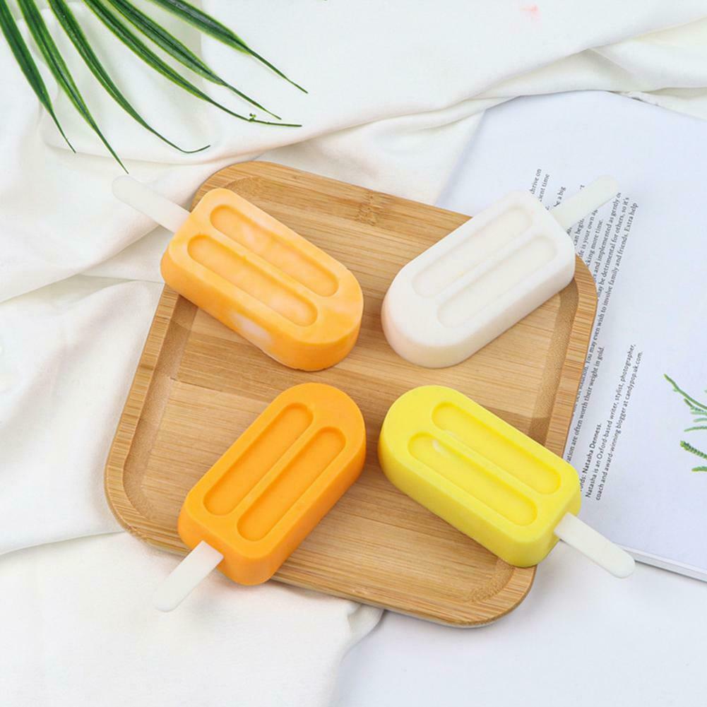 Silicone Ice Cream Molds With Lids Sticks Whiskey DIY Mould Tool - Fresh Stock Dated February 2026