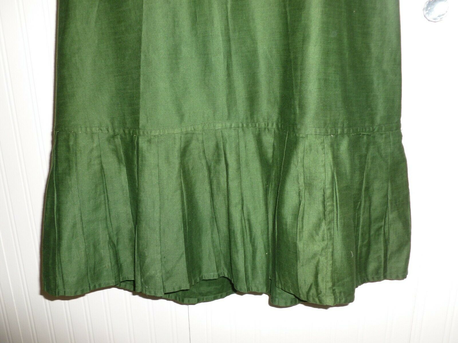 Antique Green Shimmery Skirt c1900s Victorian Edwardian Stage Photo Prop Costume - Fresh Stock Dated February 2026
