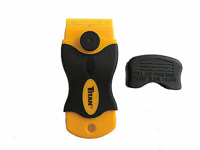 MINISCRAPER® 20 Plastic Razor Blade and Titan Scraper New 2X Plus Thicker Blades - Fresh Stock Dated February 2026