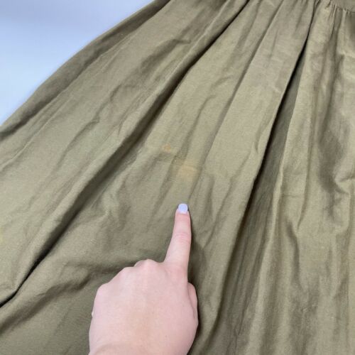 Switch USA Vintage 80's Olive Green Midi Lace Skirt Size 3/4 - Fresh Stock Dated February 2026