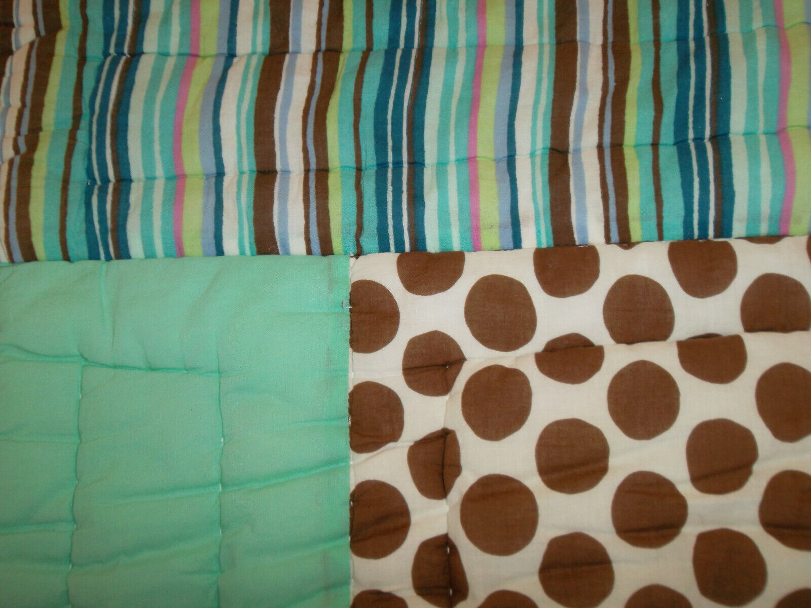 Pottery Barn Teen Lulu Surf Std Sham Beach Ocean Brow Blue Green Polkadot Floral - Fresh Stock Dated February 2026