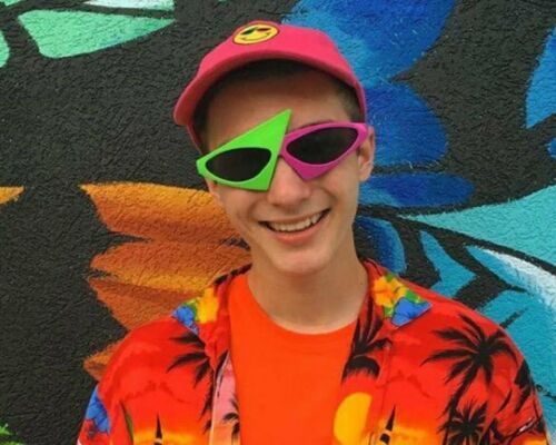 Novelty Party Sunglasses 80s Asymmetric Glasses Hip Hop Dance DISTINCTIVE STYLE - Fresh Stock Dated February 2026