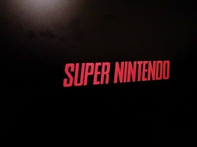 4 pack - SNES Super Nintendo Vinyl Sticker Decal Gloss Red 3