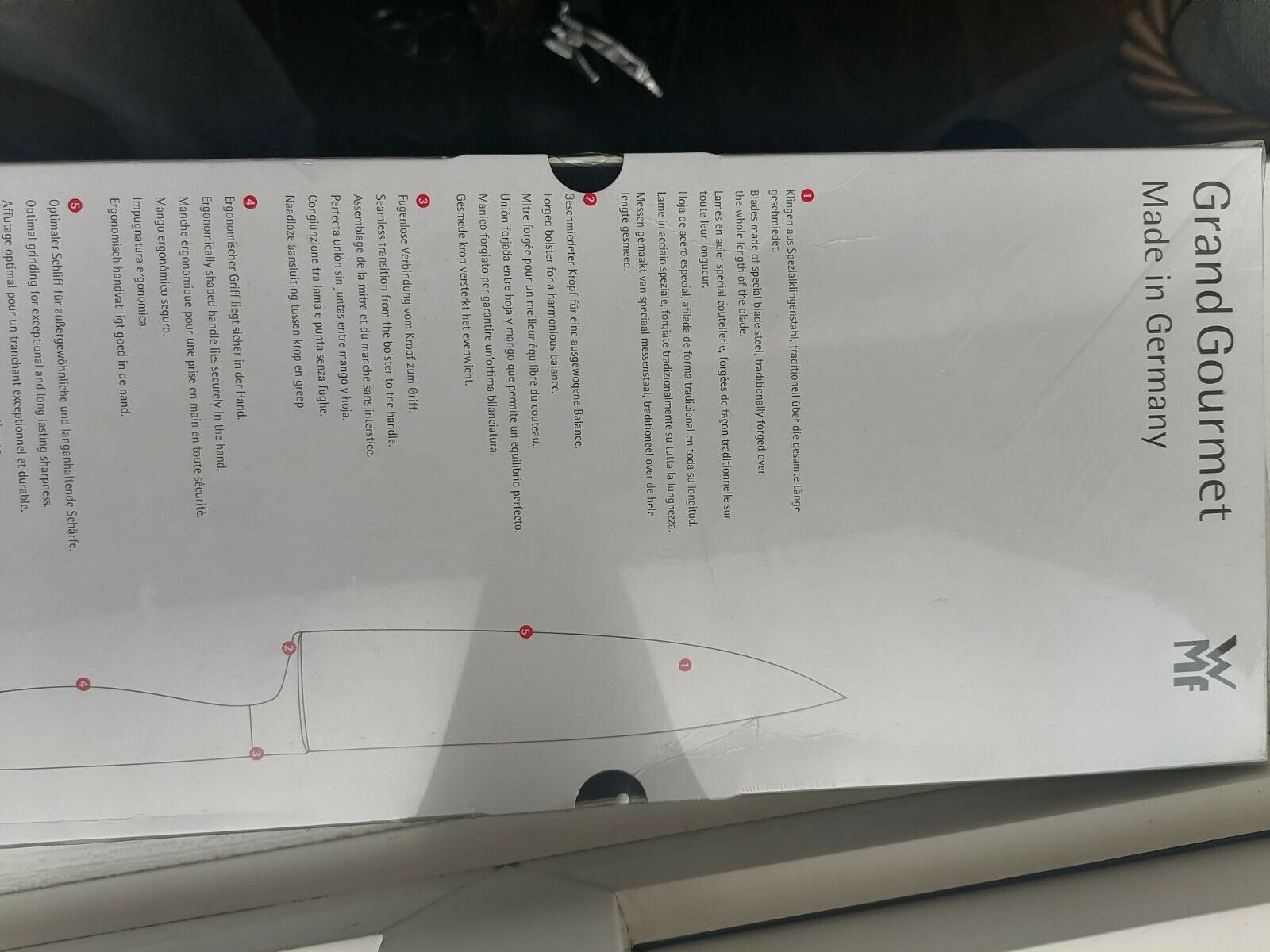 Wmf grand gourmet knife set - Fresh Stock Dated December 2025