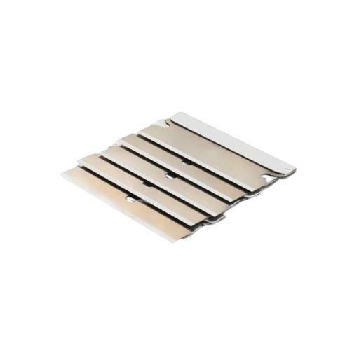 2 Black Mini Razor Scraper w/ 5 Carbon Steel, 5 Dual Edge Plastic Blades - Fresh Stock Dated February 2026