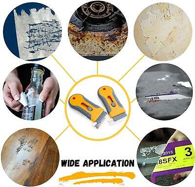 New BATES RAZOR BLADE SCRAPER, 2 Pack, Razor Scraper Set With 30 Extra Blades.. - Fresh Stock Dated February 2026