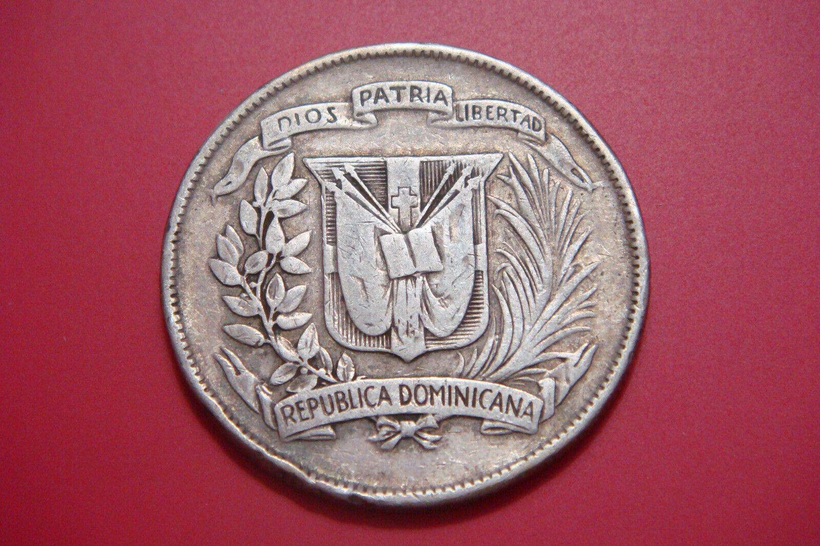 Dominican Republic  1/2 MEDIO Peso 1961 , KM-21 SILVER 0.900 - Fresh Stock Dated February 2026