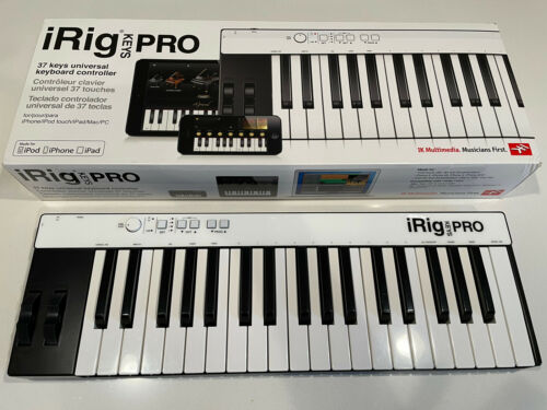 IK Multimedia iRig Keys Pro 37-Key MIDI Controller Keyboard with Cables - Fresh Stock Dated February 2026