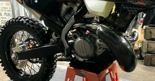 P3 101071 Max Pipe Guard for 2019-2021 Husky KTM 250 300 w/FMF Gnarly/Fatty Pipe - Fresh Stock Dated February 2026