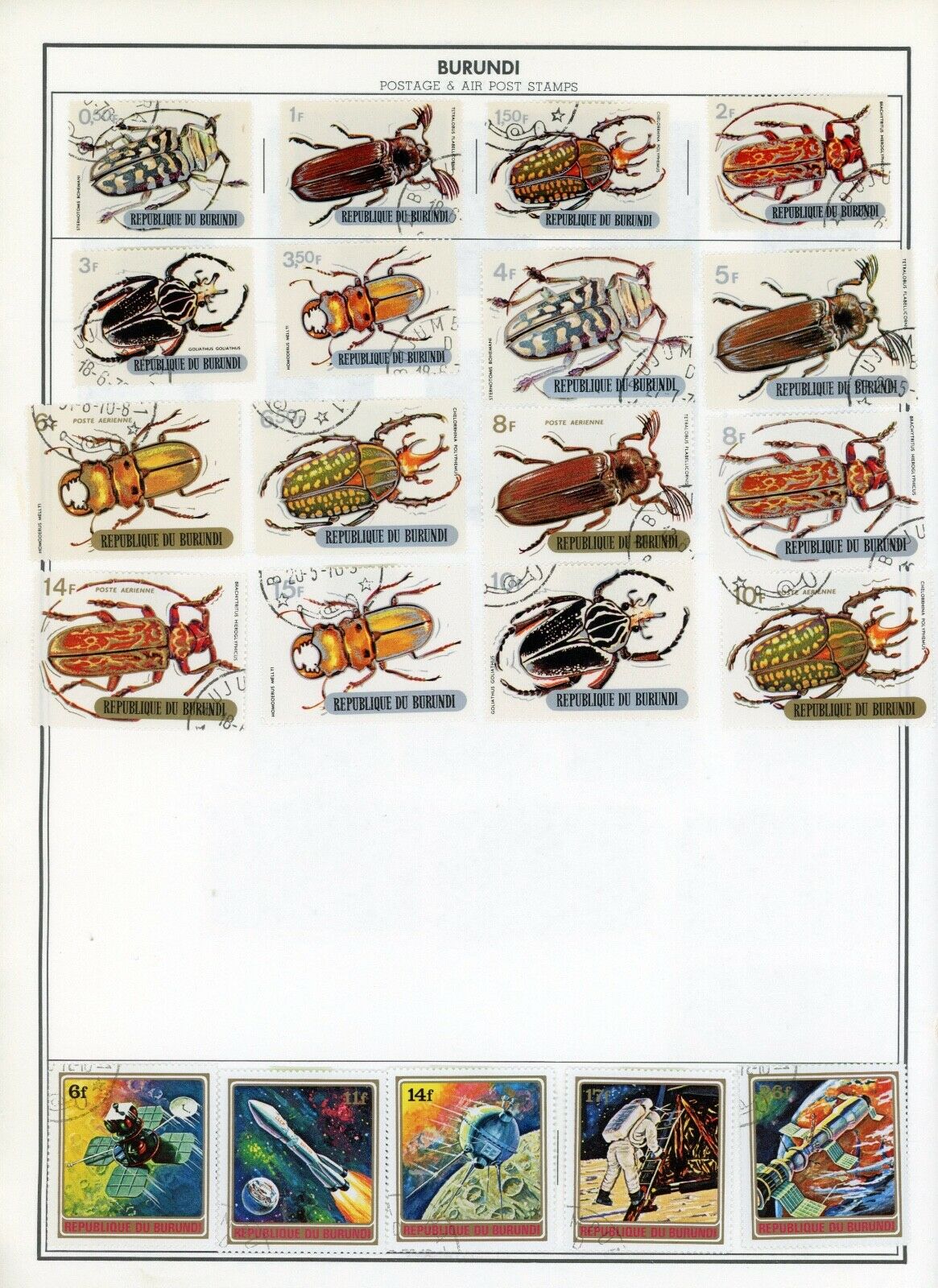 BURUNDI--Lot of 88 different stamps mounted on Pages - Fresh Stock Dated December 2025
